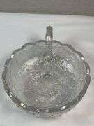 Imperial Iridescent “Diamond Quilted” Handled Nappy