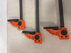 (3) Jorgensen E-Z Hold wood clamps