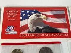 2002 and 2003 Denver and Philadelphia Mint Uncirculated Sets