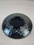 Northwood Amethyst Carnival Glass Fruit and Flowers Bowl