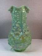 Poppy Show vase- Irid seafoam green