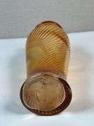 Marigold Carnival Glass Swirl Vase likely Imperial