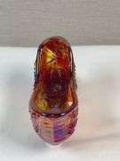 Fenton Carnival Glass Amberina Daisy & Button Shoe
