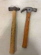 Flat of tools including ruler, hammers, tape measure & more