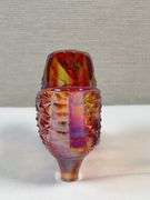 Fenton Carnival Glass Amberina Daisy & Button Shoe