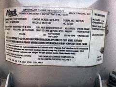 2014 Mack CHU613 showing 498,610 mi, 11,275 hrs - runs