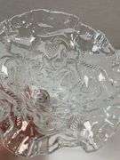 EAPG Clear Dewdrop & Daisy Ruffled Compote