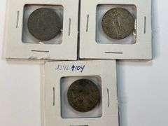(3) France Silver Coins