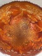 FENTON STAG AND HOLLY MARIGOLD DISH