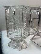 ANTIQUE MCKEE EAPG DEER AND PINE TREES GLASS SET