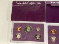 1984, 1985, 1986 US Proof Sets