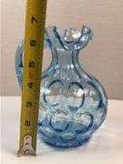 FENTON BLUE GLASS COIN DOT