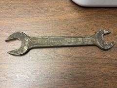 Geneva hand fluter and stoneware tin and wrench