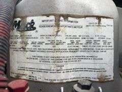 2007 Mack CTP713 showing 47,533 mi, 9999 hrs - runs