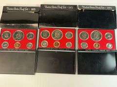 1973, 1974, 1975 US Proof Sets
