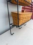 Longaberger Wrought Iron 2-Tier Wall Rack