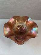 Fenton, Lavender/Amethyst, Blackberry Bramble Carnival Glass Compote