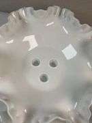 Fenton White Hobnail 3-Horn Epergne