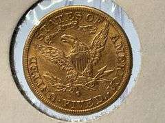 1886 Liberty Head $5 Gold Half Eagle