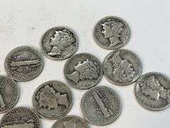 (22) Mercury Dimes
