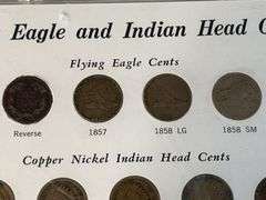 Flying Eagle and Indian Head Cents Set -Missing 1877, 1908-S, 1909-S