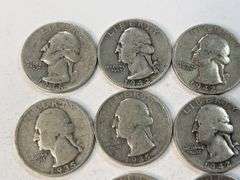 (10) Silver Washington Quarters