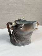 Royal Bayreuth Figural Creamer Pair – Elk & Bull