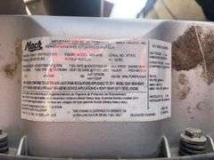 2012 Mack CHU613 showing 50,614 mi, hrs unknown - doesn't run