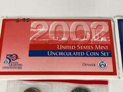 2002 and 2003 Denver and Philadelphia Mint Uncirculated Sets