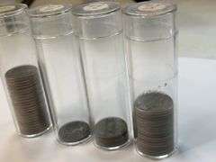 (22) 1942, (1) 1943D, (4) 1944S, (16) 1945D Jefferson Nickels