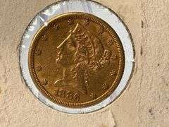 1886 Liberty Head $5 Gold Half Eagle