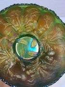 FENTON GREEN CARNIVAL THORN PATTERN
