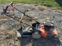 Yardforce push lawn mower w/ grass basket