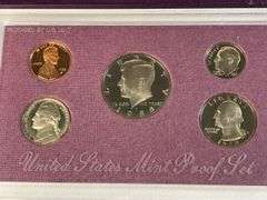 1987, 1988, 1989, 1990 US Proof Sets