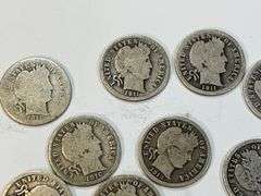 (10) Barber Dimes