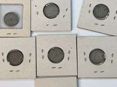 (13) Canadian Silver Dimes