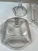 ANTIQUE MCKEE EAPG DEER AND PINE TREES GLASS SET