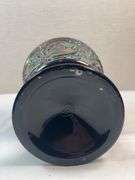 Fenton Glass Amethyst Carnival Wild Strawberry Candy Compote W/ Lid