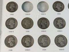 Washington Quarters Set -Missing 32-D, 32-S