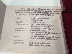 George Washington Silver Commemorative Half