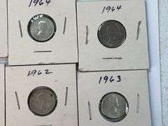 (14) Canadian Silver Dimes