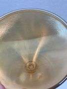 Lancaster Marigold Carnival Glass Covered Compote