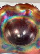 Northwood Amethyst Carnival Glass Grape & Cable Compote