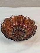 Fenton Marigold Persian Medallion Carnival Bowl