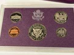 1987, 1988, 1989, 1990 US Proof Sets