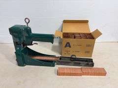 ISM pneumatic box stapler w/ box of staples