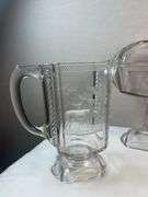 ANTIQUE MCKEE EAPG DEER AND PINE TREES GLASS SET