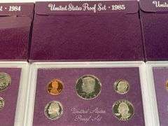 1984, 1985, 1986 US Proof Sets
