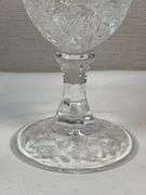 EAPG Clear Dewdrop & Daisy Ruffled Compote