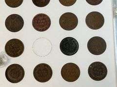 Flying Eagle and Indian Head Cents Set -Missing 1877, 1908-S, 1909-S